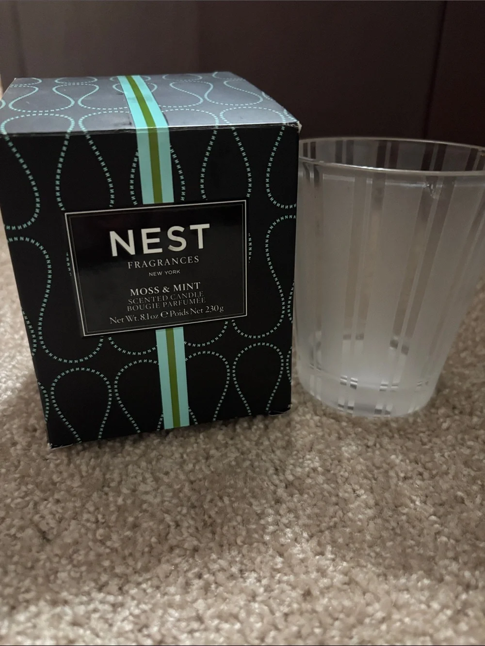 EMPTY glass Nest Fragrances candle jar